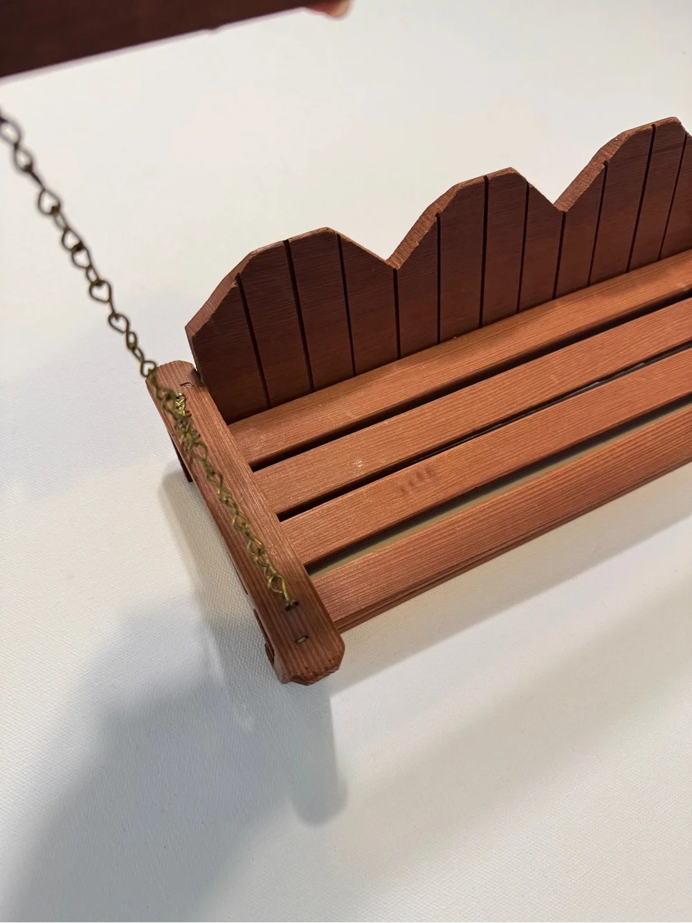 Handcrafted Vintage Wooden Doll Hanging Swing 11.5